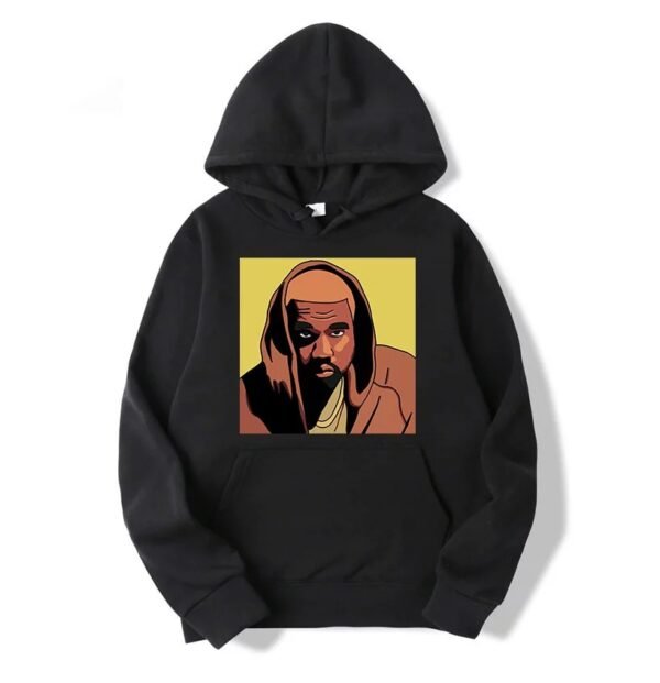 Kanye West Face Art Poster Hoodie